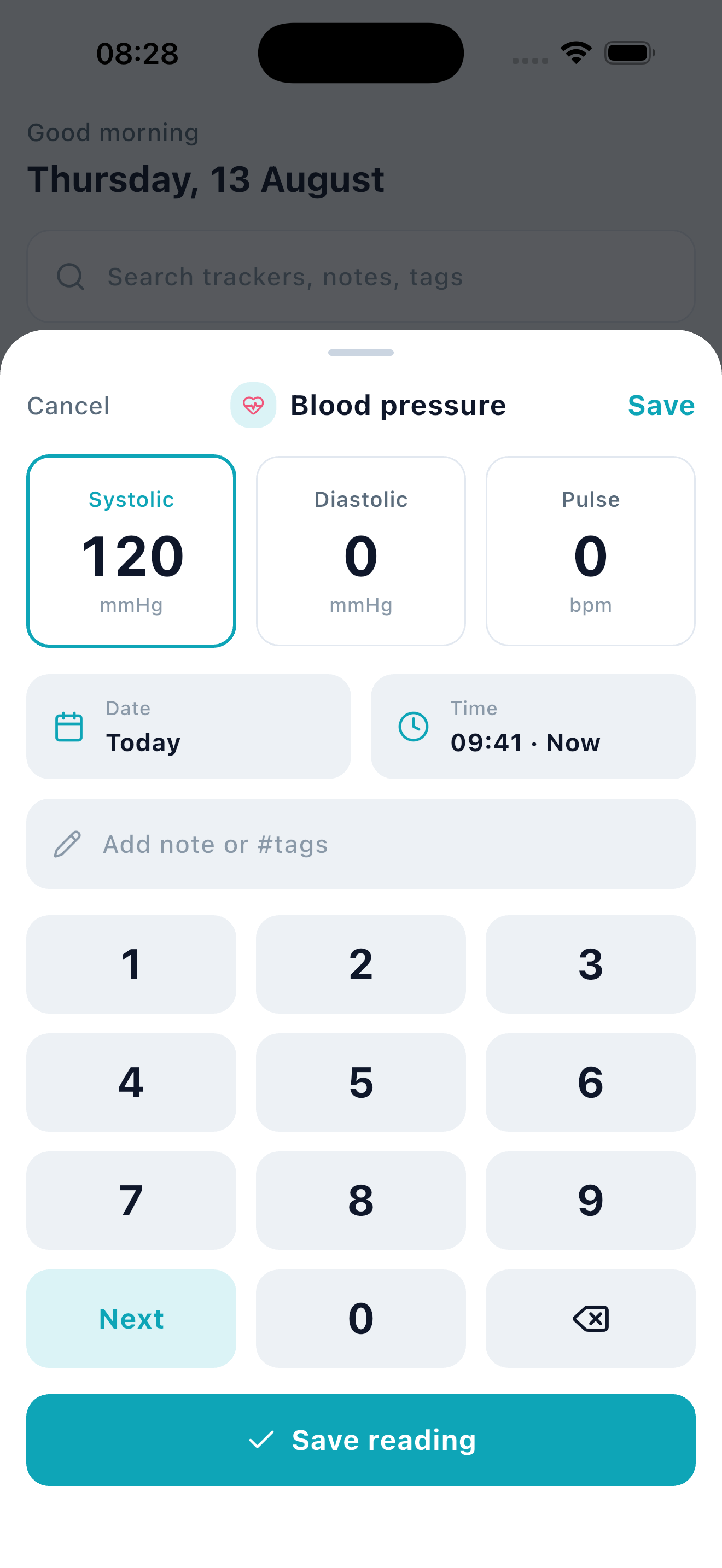 Sundry quick-add entry keypad